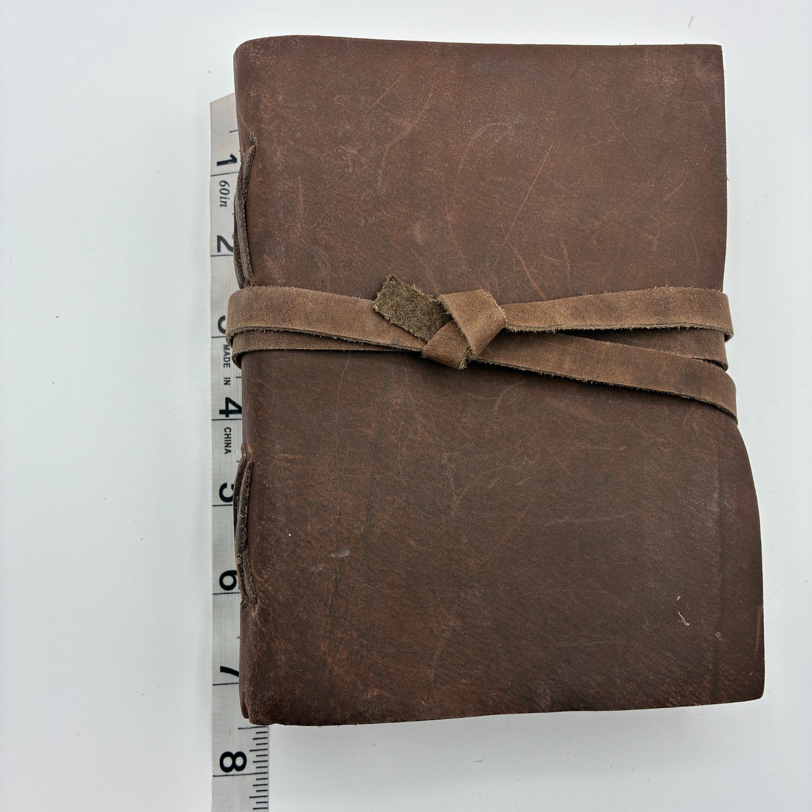 NEW Rustic Leather Bound Wrap Journal Book Handmade Paper Pages Blank
