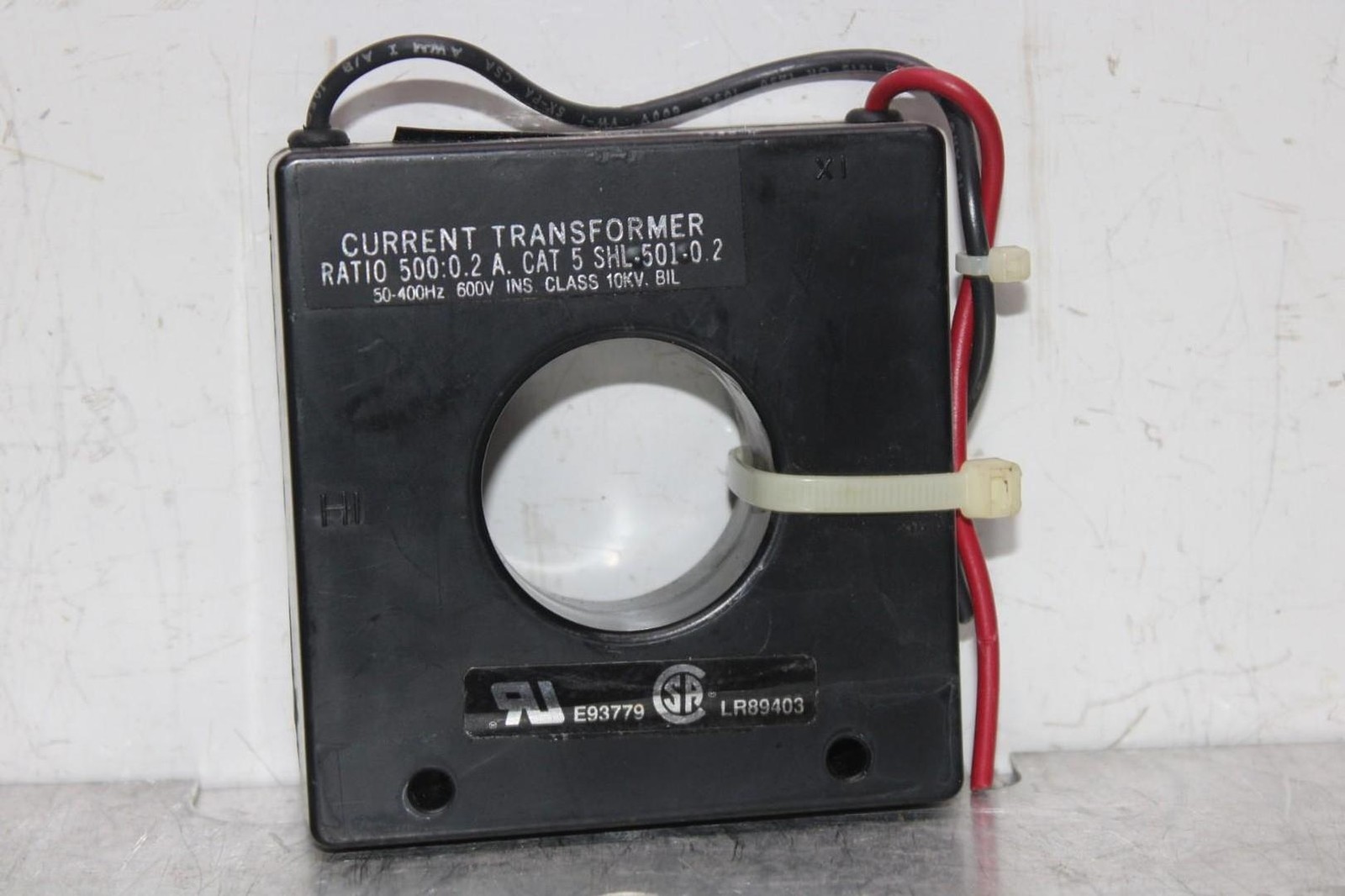 INSTRUMENT TRANSFORMER CURRENT TRANSFORMER 5-SHL-501-0.2 50-400 HZ 500:0.2