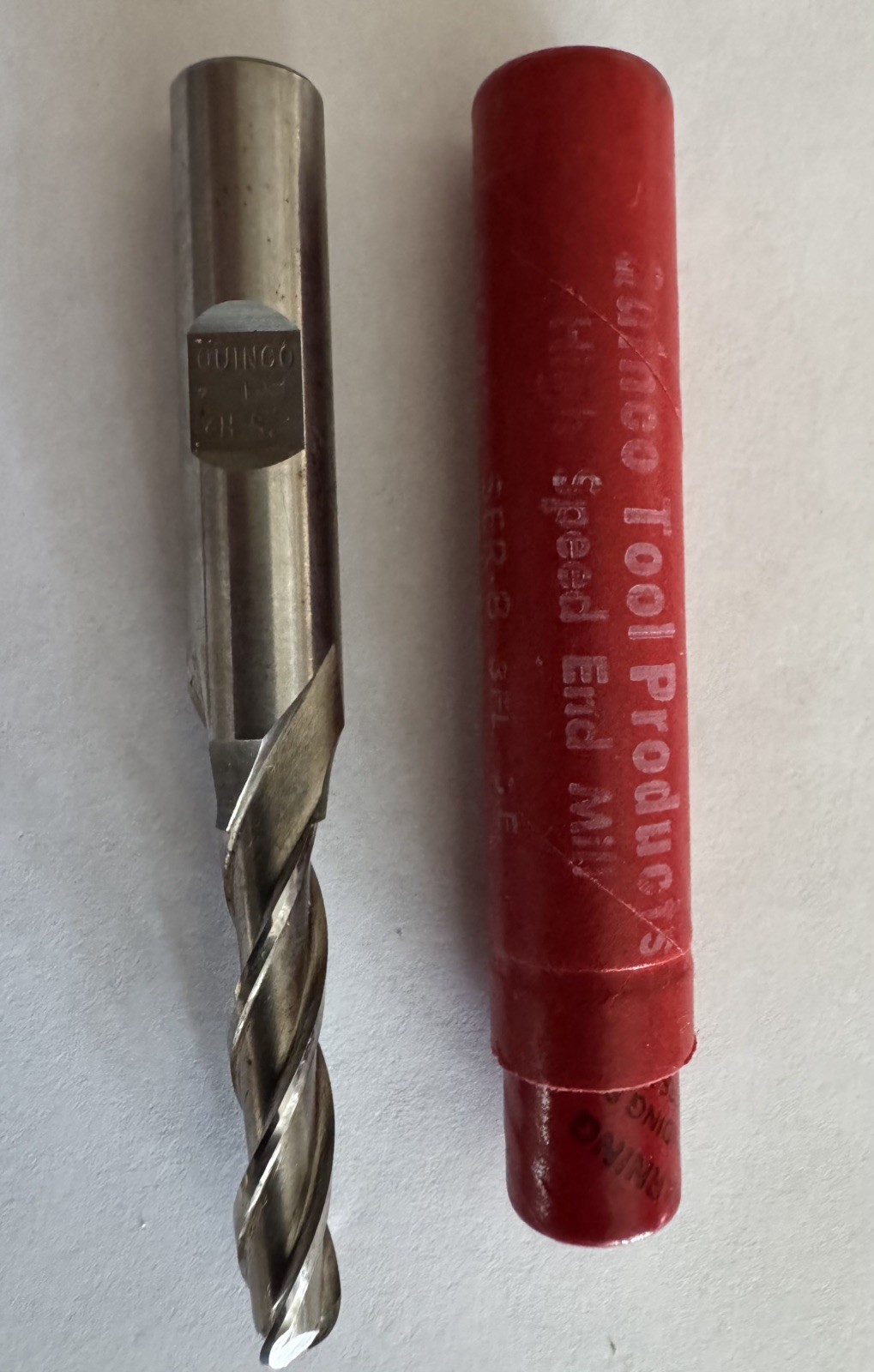 Lot of 4 New Assorted HSS Endmills-Various Size/Types/Brands (As Shown)
