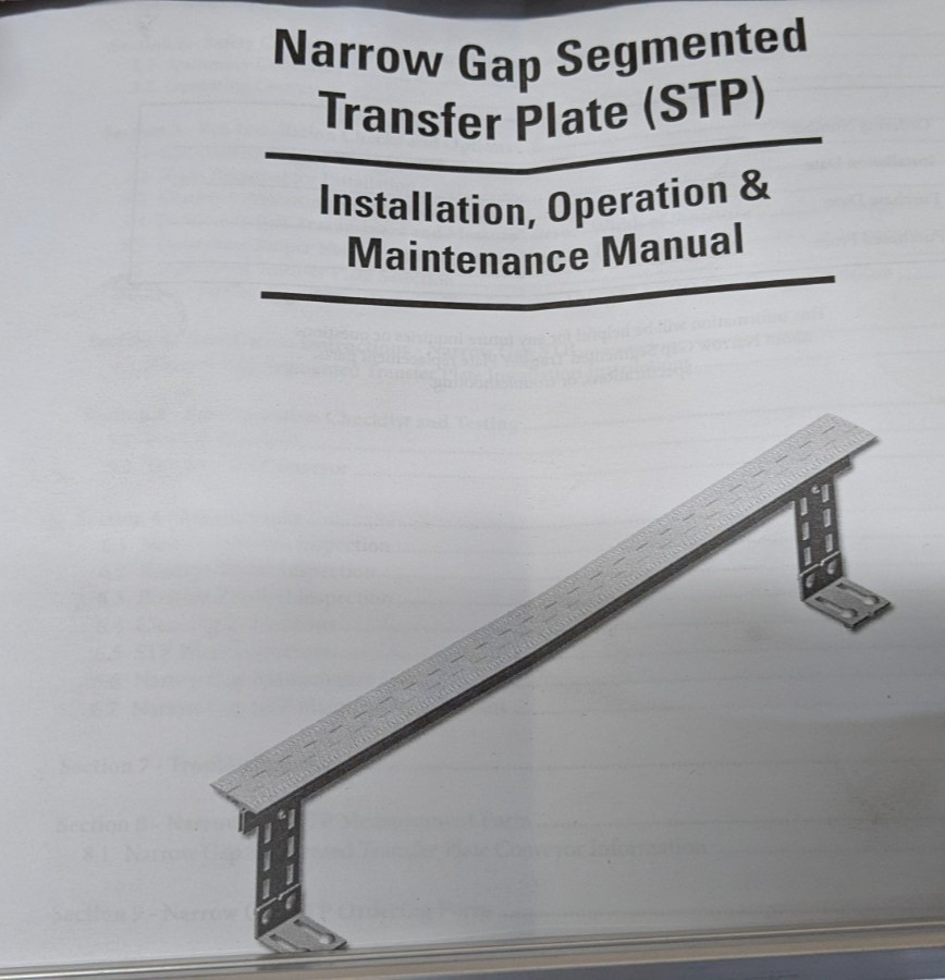 FLEXCO 2″ x 24″ Segmented Convetyor transfer Plate 56237 TGB-2/51-1/1-24/610