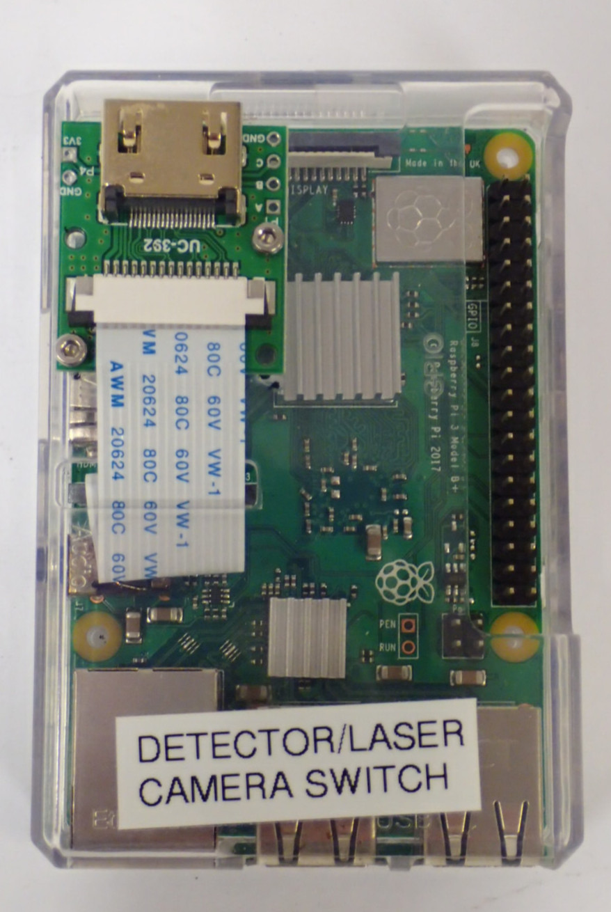 RASPBERRY PI 3 MODEL B+ RCPRARA18-1020 DETECTOR/LASER CAMERA SWITCH CUSTOM ASSY