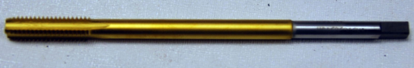 3/8 X 16 NC GH3 4 FLUTE TIN COATED PLUG TAP, 6» LENGTH (B-1-9-4-97)