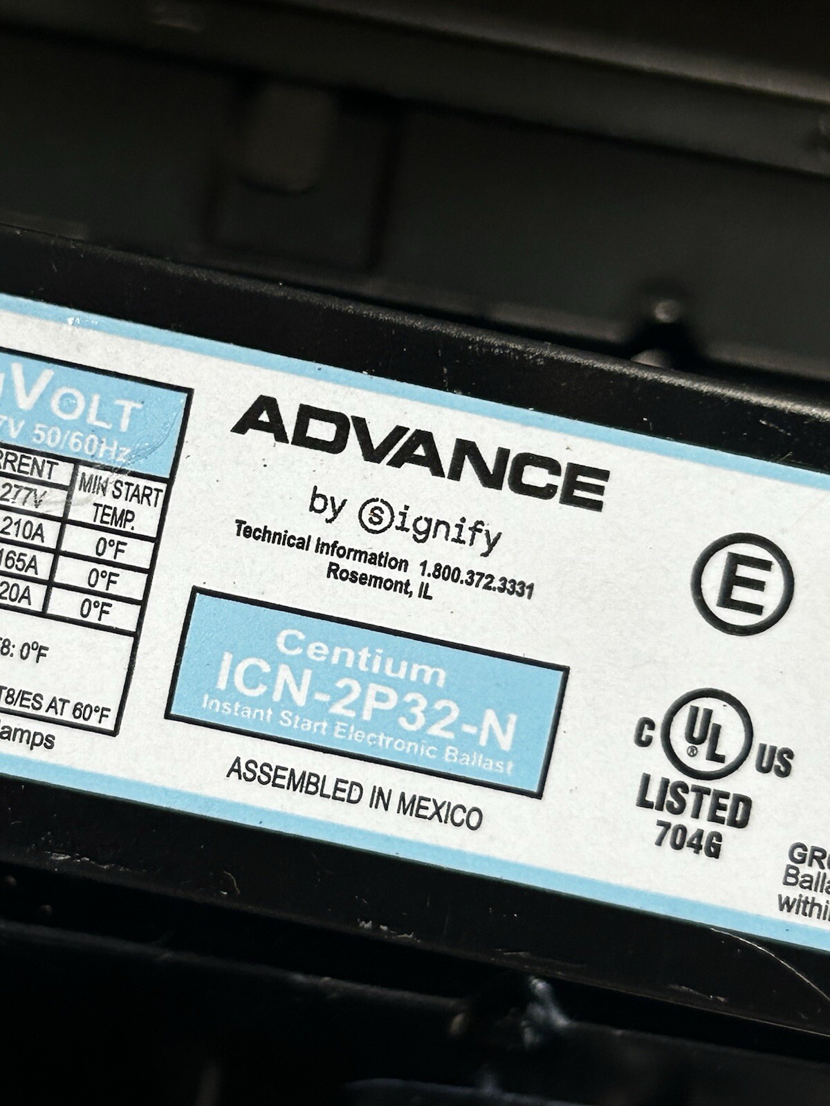 ELECTRONIC BALLAST ADVANCE ICN-2P32-N 35M Instant Start 120V to 277V (30 Pack)
