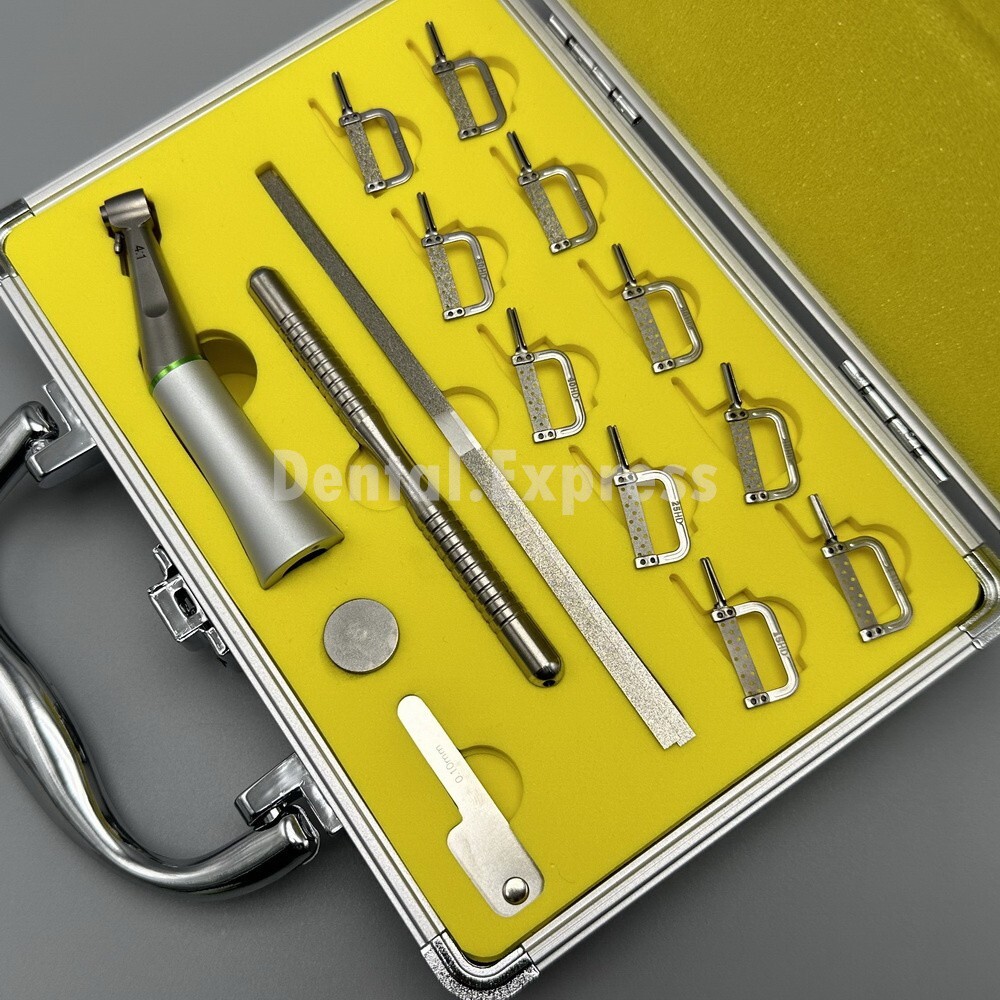 Dental Orthodontic Interproximal Enamel Reduction Strip Handle Kit IPR System