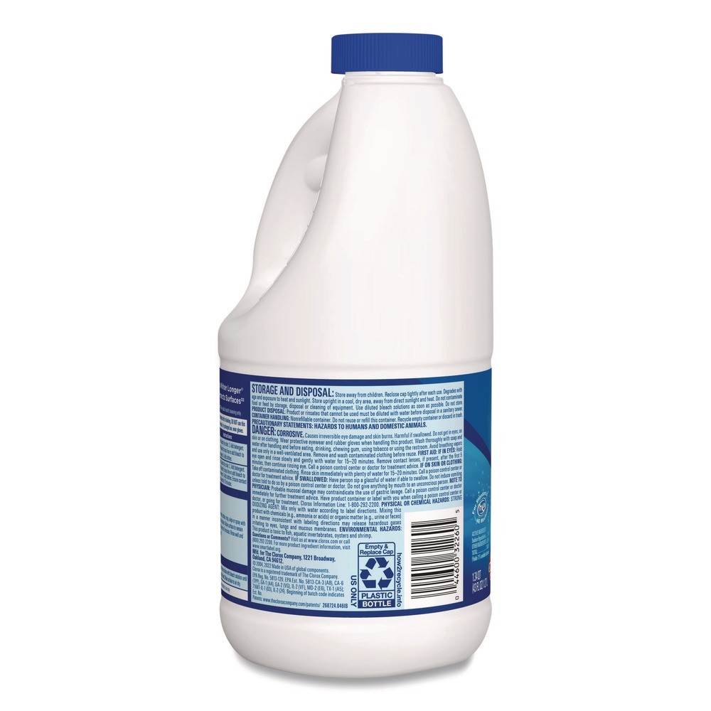 Clorox 32260 43 oz. Bottle Concentrated Regular Disinfecting Bleach (6/CT) New