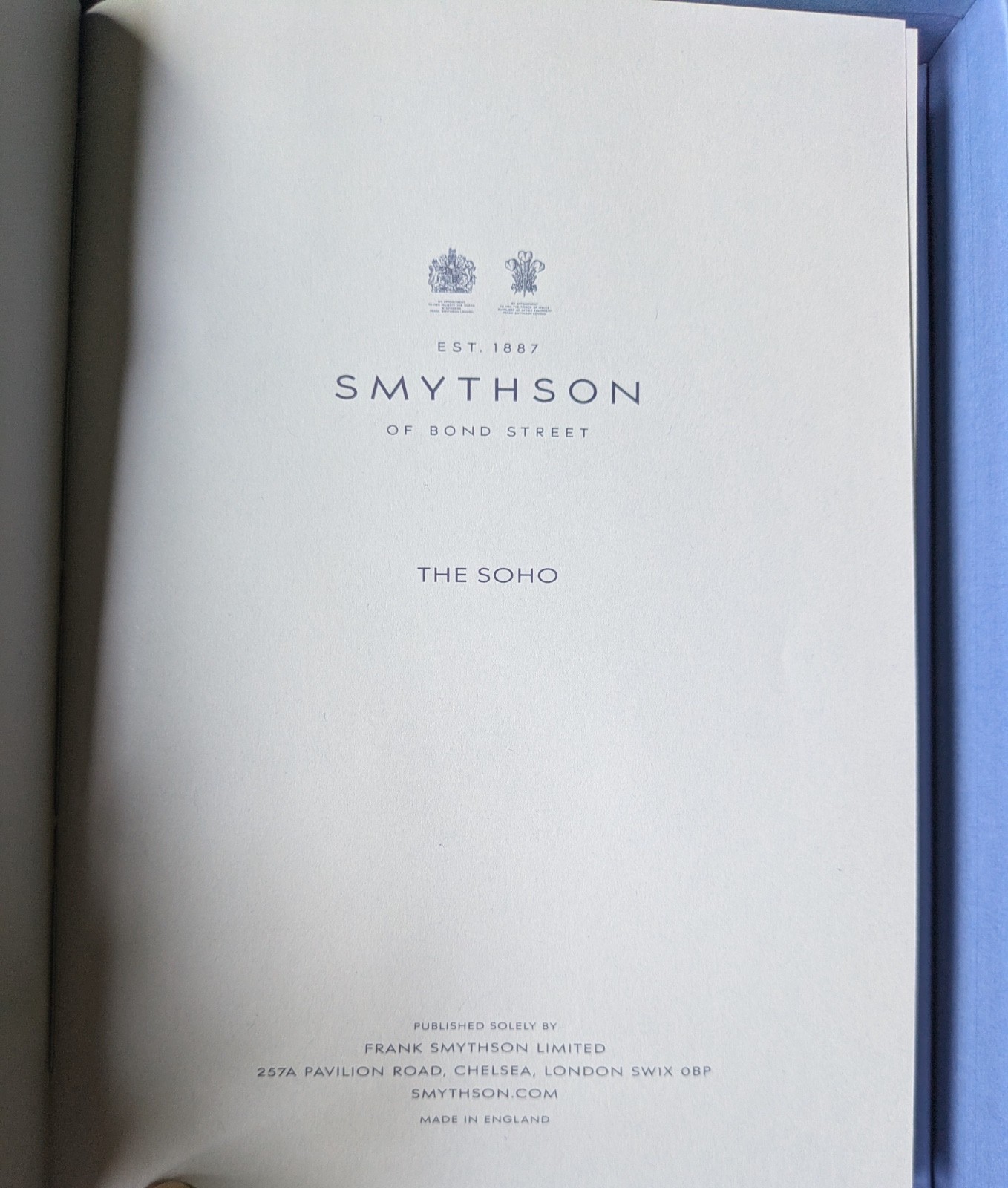 Smythson of Bond Street Soho Notebook in Panama-Rainbow- Limited Edition-New