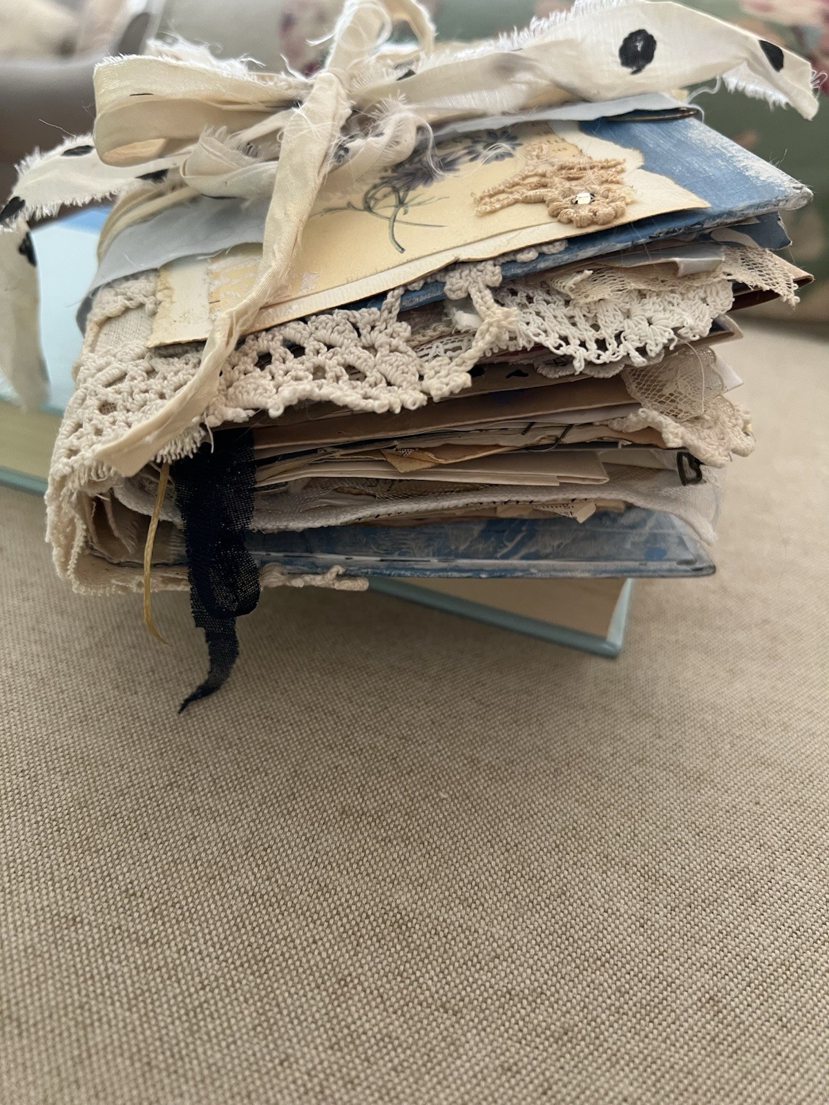 French blue Junk Journal