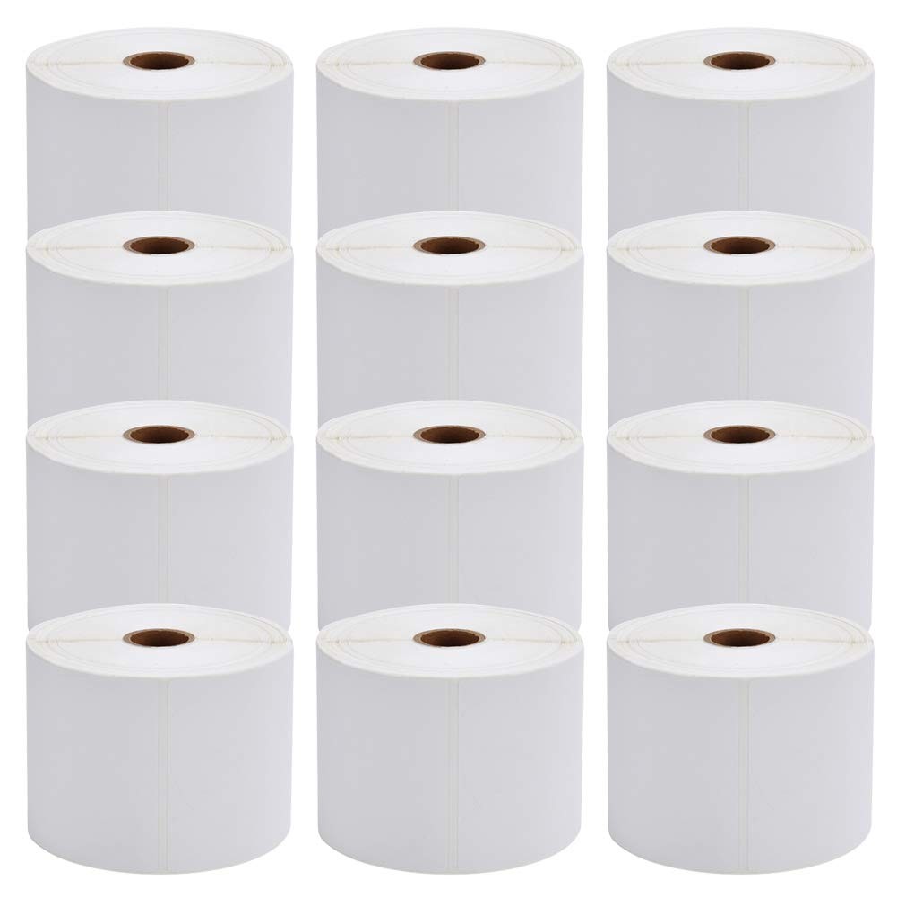 MFLABEL 4×6 Direct Thermal Shipping Labels – 12 Rolls of 450 Labels/Roll,