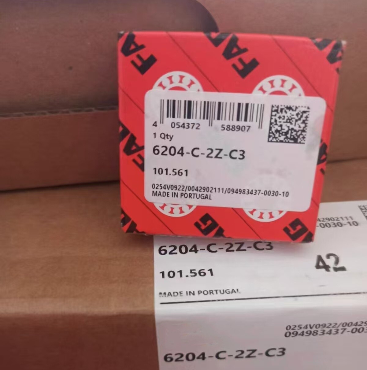 1X FAG 6204-C-2Z-C3 deep groove ball bearing