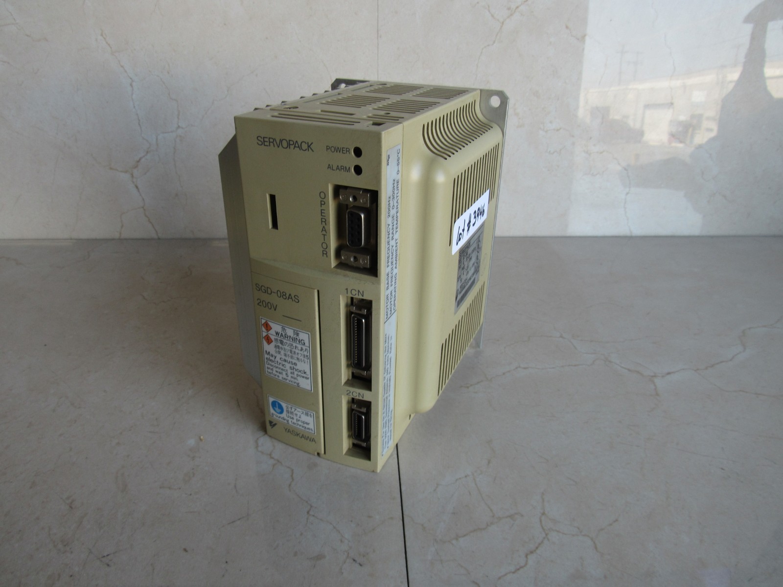 Yasnac Yaskawa Servopack SGD-08AS 200V Lot #3946 Listed by Greg