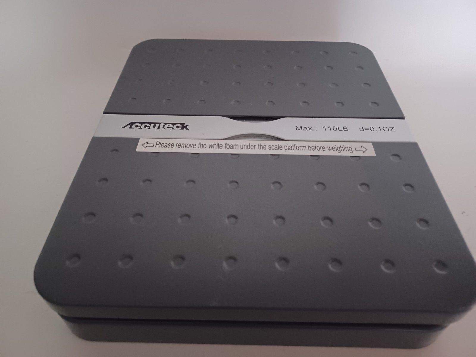 Accuteck ShipPro W-8580 110lbs x 0.1 oz Gray Digital shipping scale -INCOMPLETE!