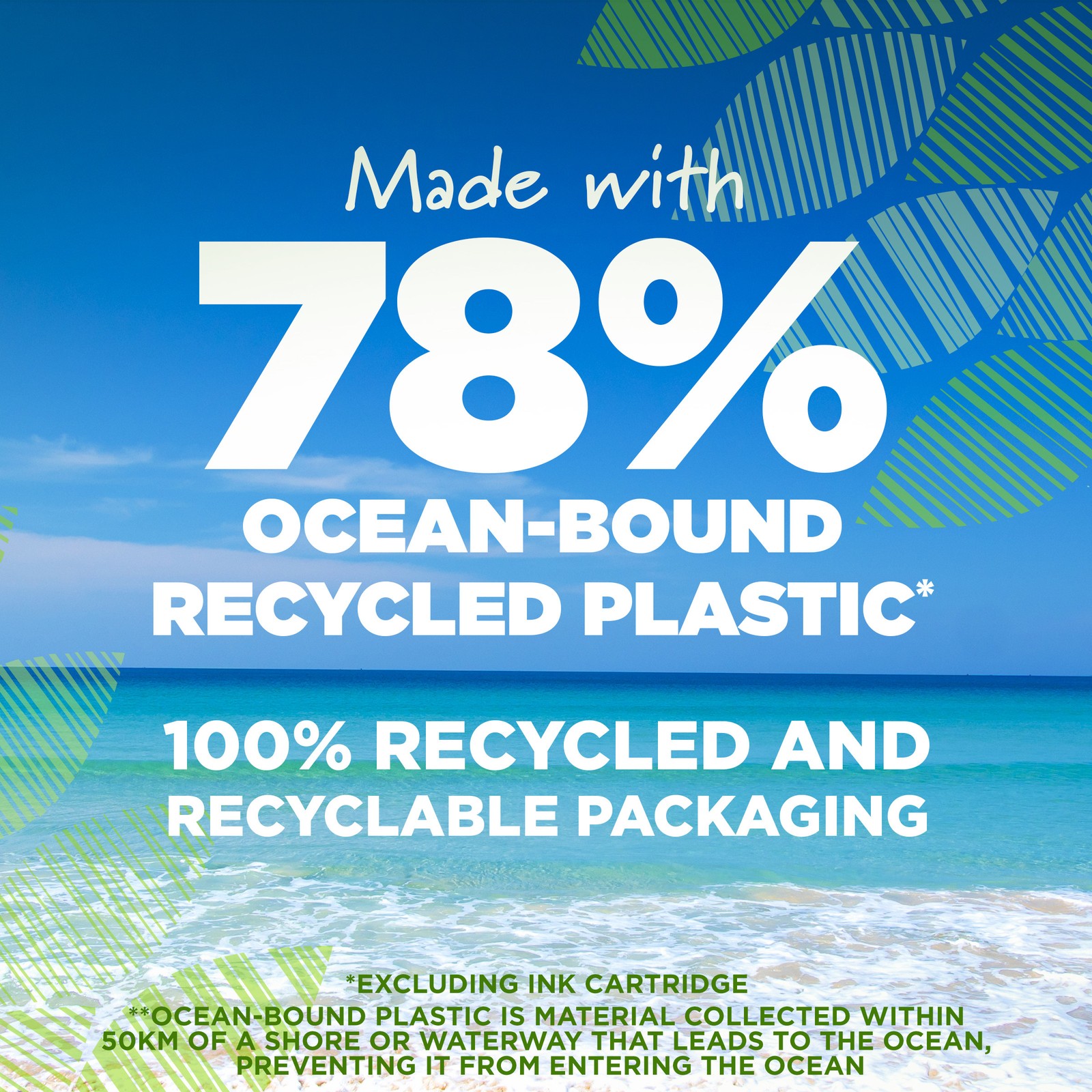 BIC Ecolutions Gel Pens, Ocean-Bound Recycled Plastic, 12-Count Pack, Black