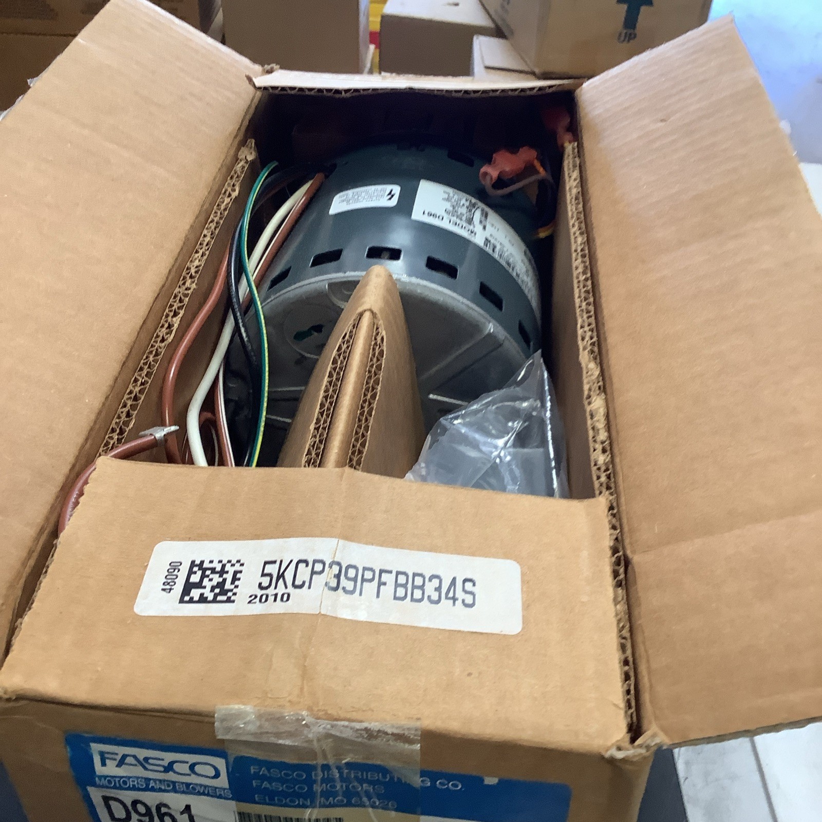 Fasco D961 Motor – 1/2HP, 460V, 1.90AMPS, 825RPM