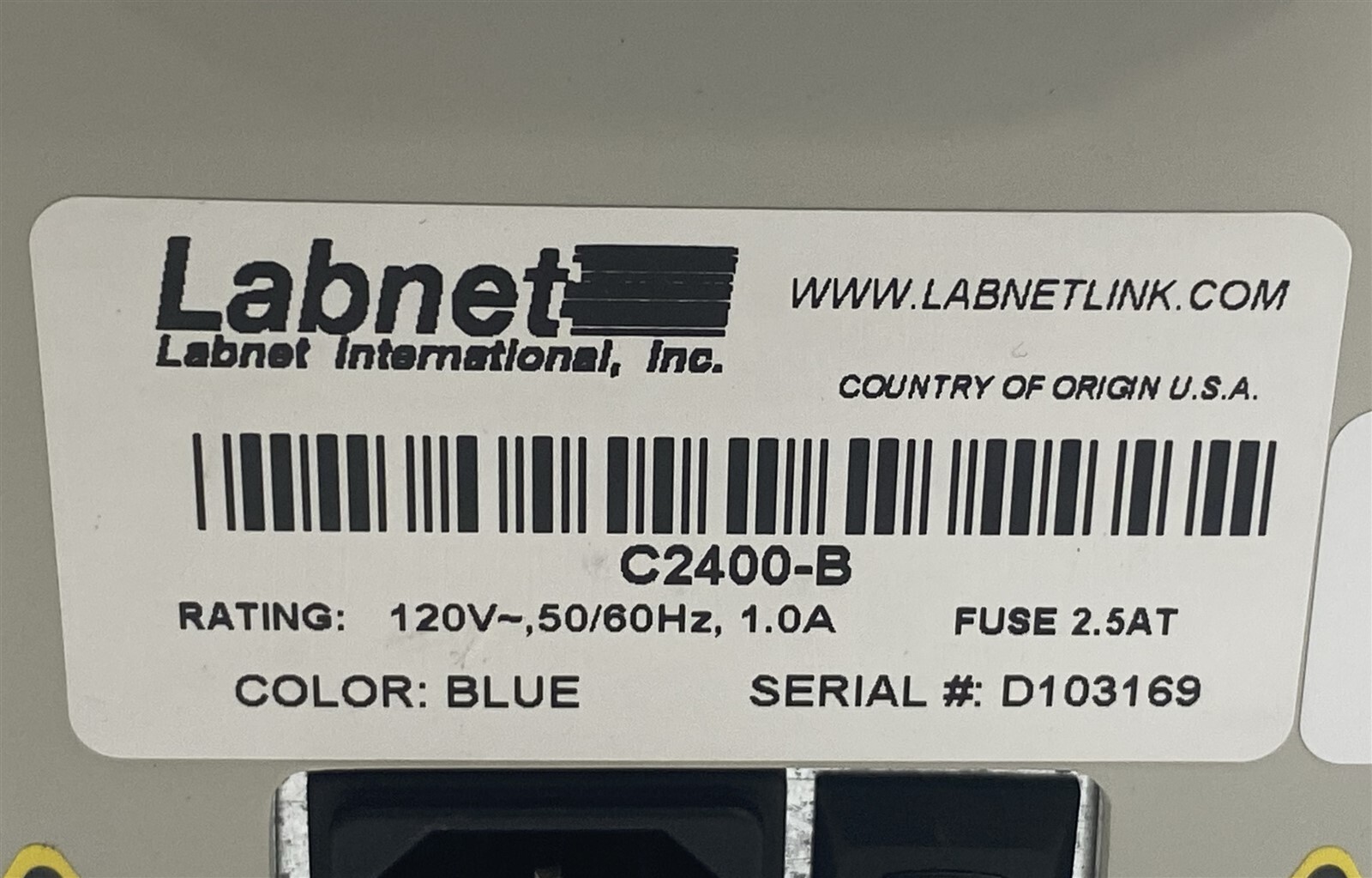 Labnet Spectrafuge 24D C2400-B 13,300 RPM Digital Benchtop Centrifuge w/Rotor