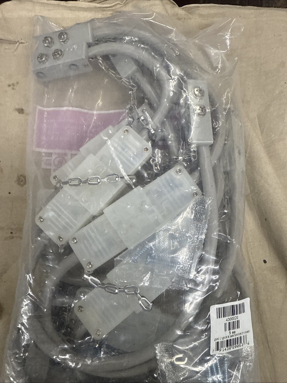 Amseco / POTTER Electric Signal QDC2 QUICK DISCONNECT DOOR CORD, Pack of 5