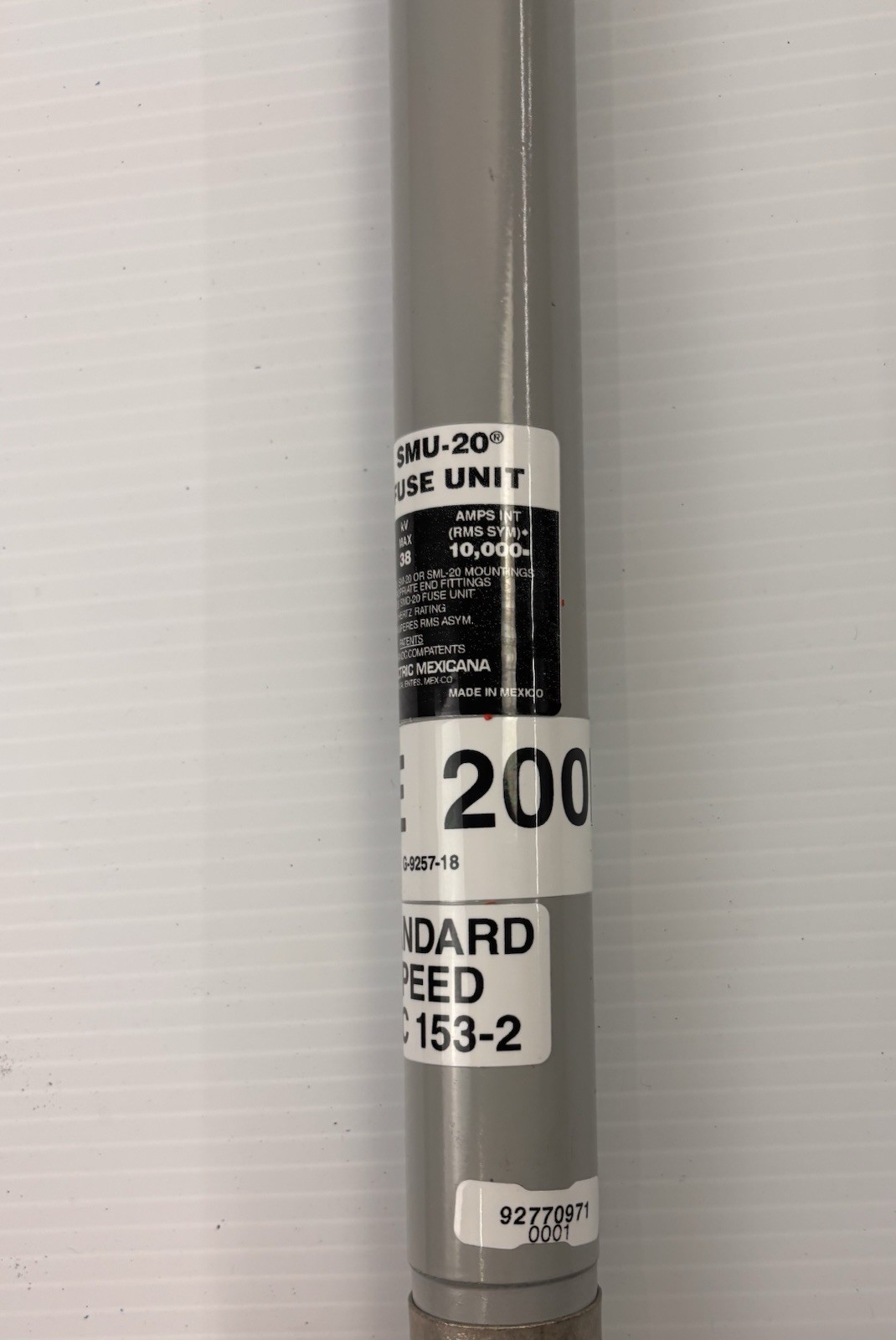 S&C SMU-20 Fuse Unit 200E 34.5kV 38kV Max READ DESCRIPTION ￼