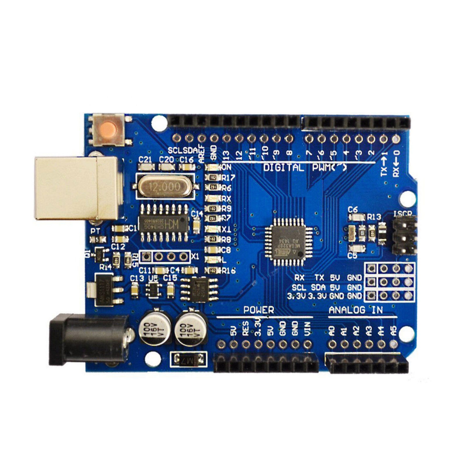 ATmega328P CH340 USB Microcontroller Board – Arduino Compatible