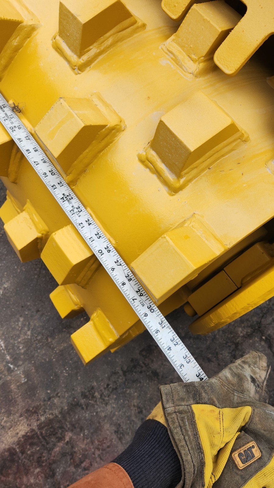 36″ Cat 330 336 trench roller Bucket compactor wheel Excavator 90mm 100mm .50 YD