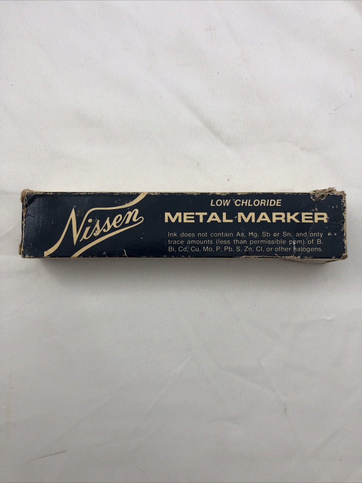 New NISSEN Metal Marker in Yellow 5/64″ in Original Box Low Chloride NOS