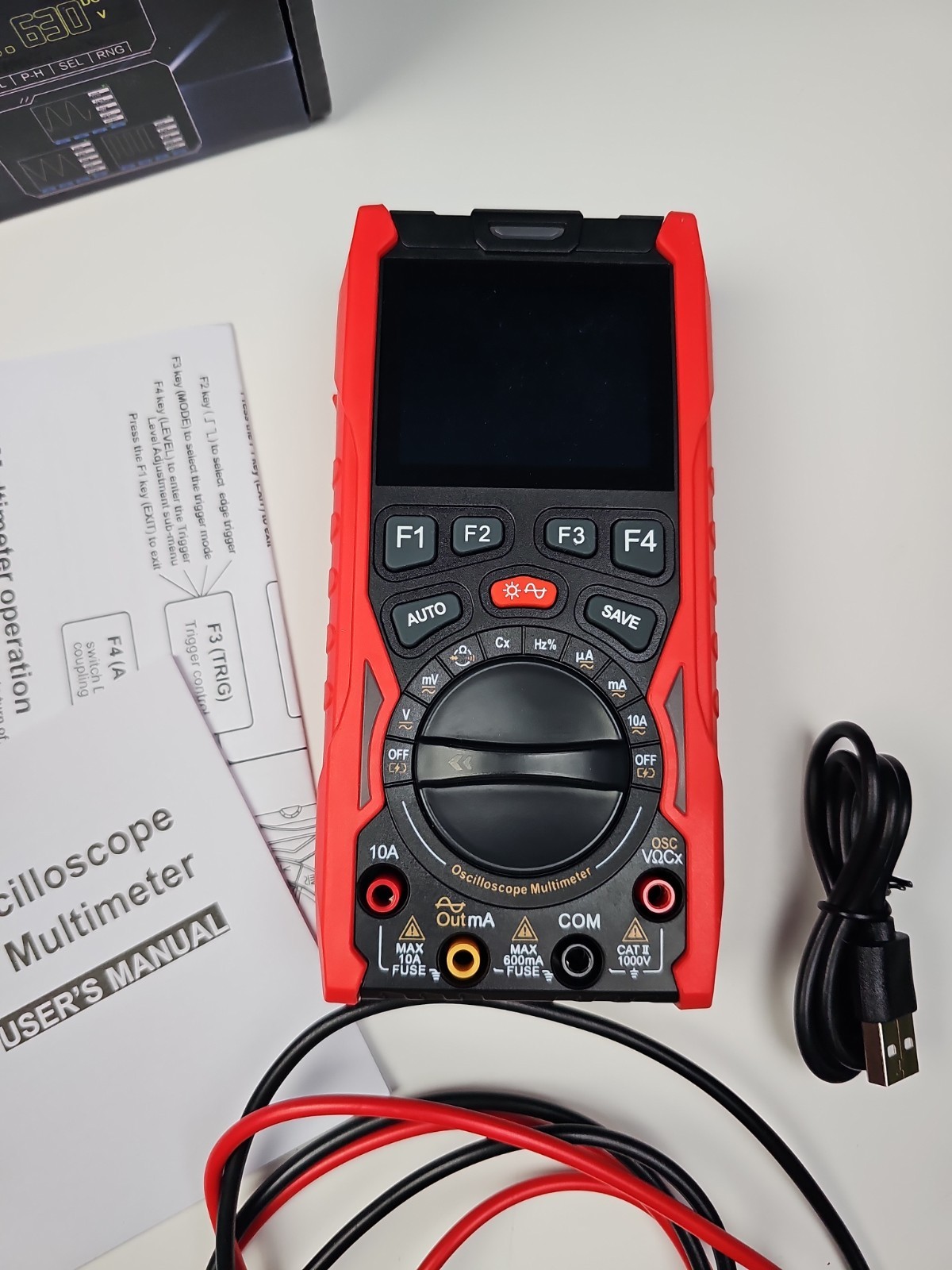 3 in 1 Oscilloscope Digital Multimeter 12MHz 50MSa/s Generator Portable Tester