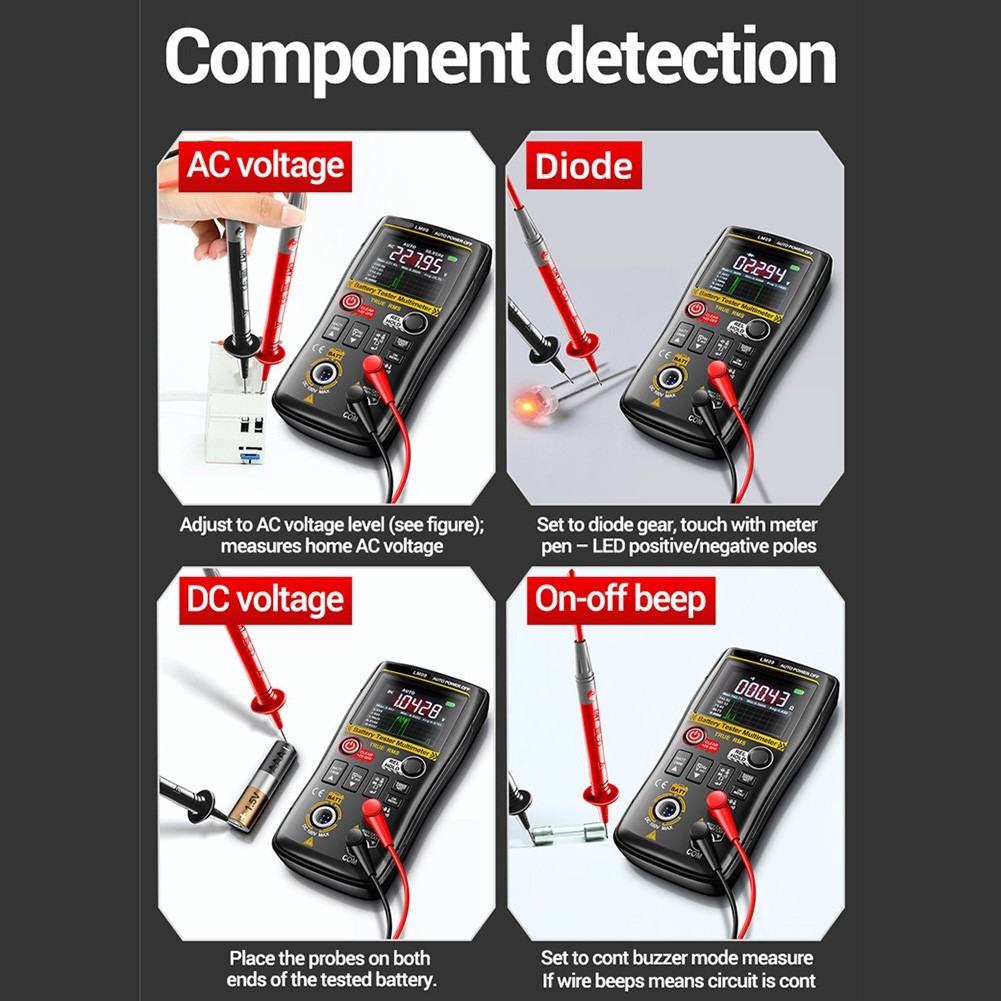 for 2 in 1 Tester for Battery Internal Resistance and Multifunctional