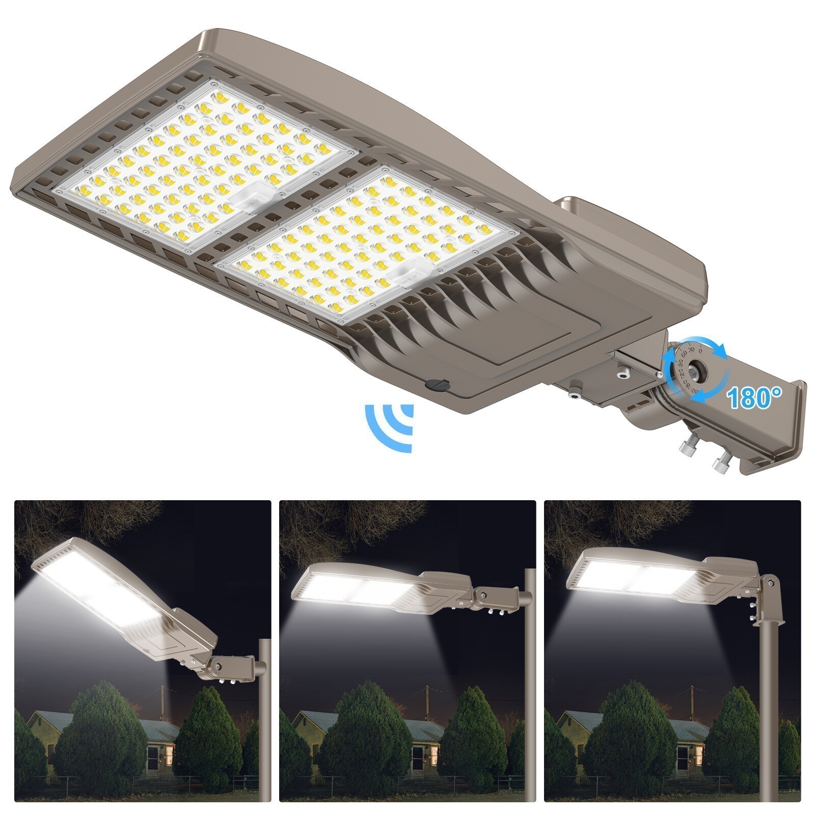 LED Parking lot Stadium Light 450W 67500LM Commercial Street Shoebox Area Lights
