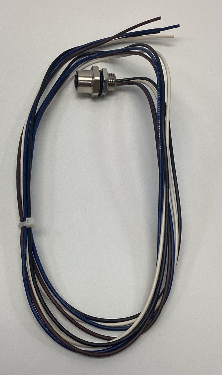 Mencom MDC-4FR-4-1M-18 4-Pole, M12, Female Receptacle