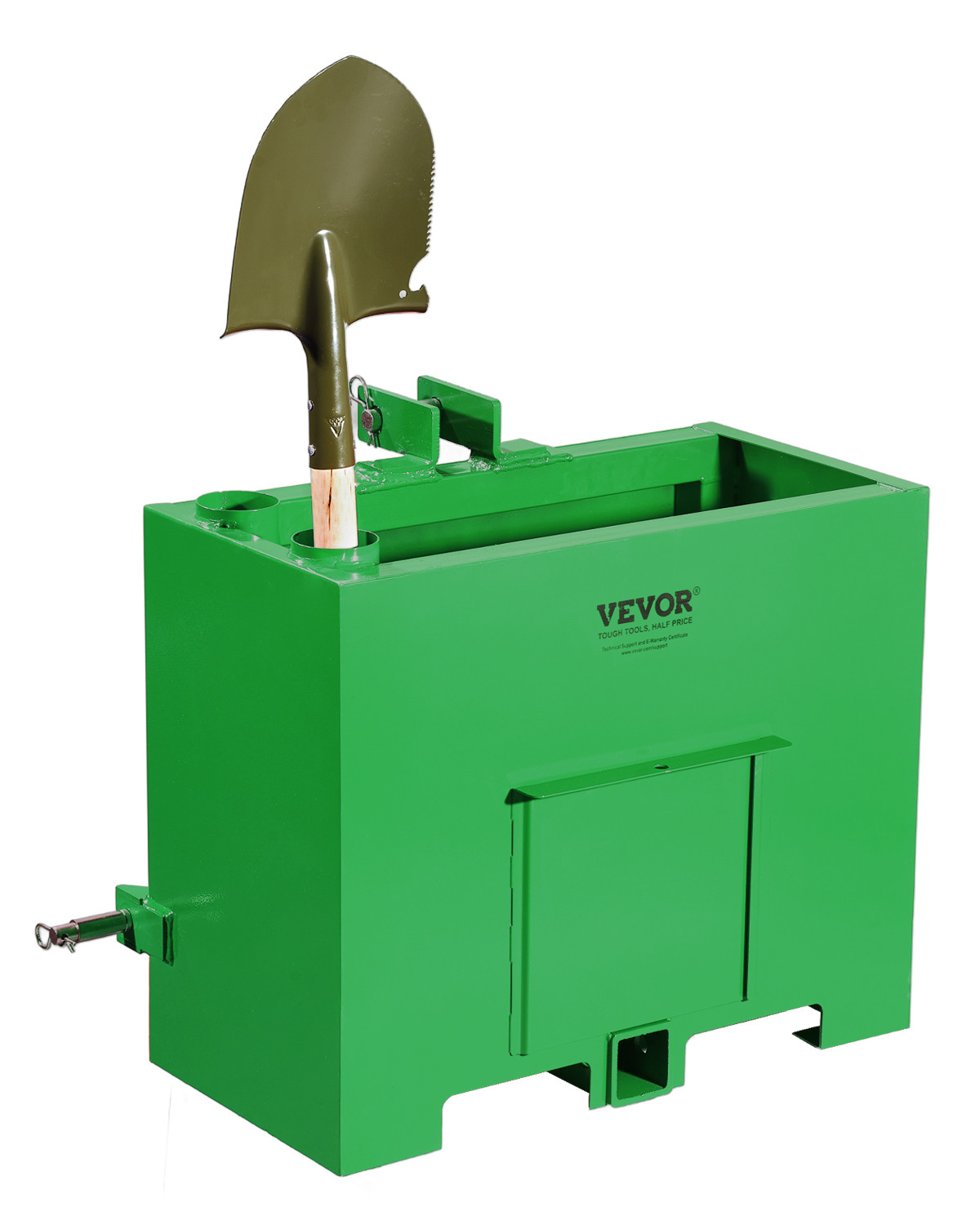 VEVOR Ballast Box 3 Point Category 1Tractor Quick Tach Hitch Counterweight Green