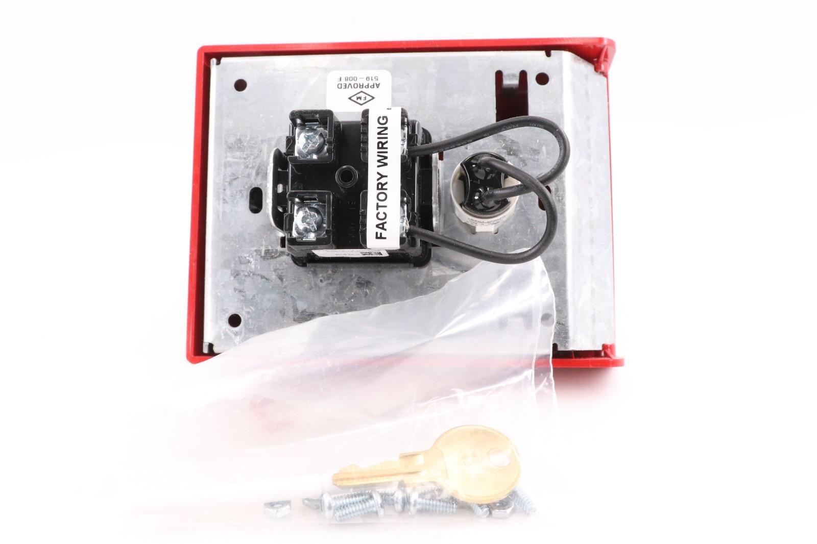 SIMPLEX 4099-9005 DUAL ACTION MANUAL FIRE ALARM PULL STATION, RED