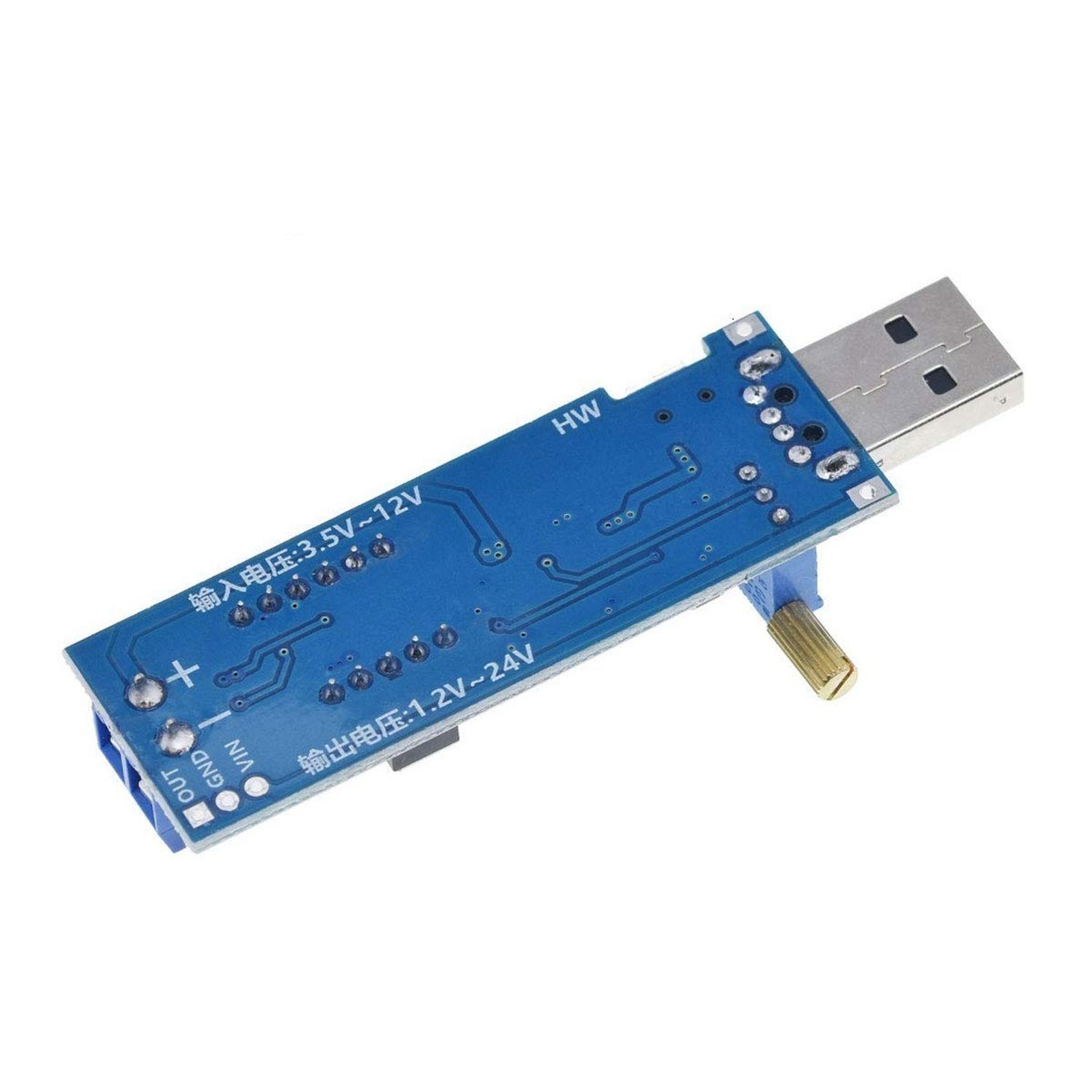 2PCS USB Buck Boost Converter Adjustable Step UP Step Down Power Supply Modul…