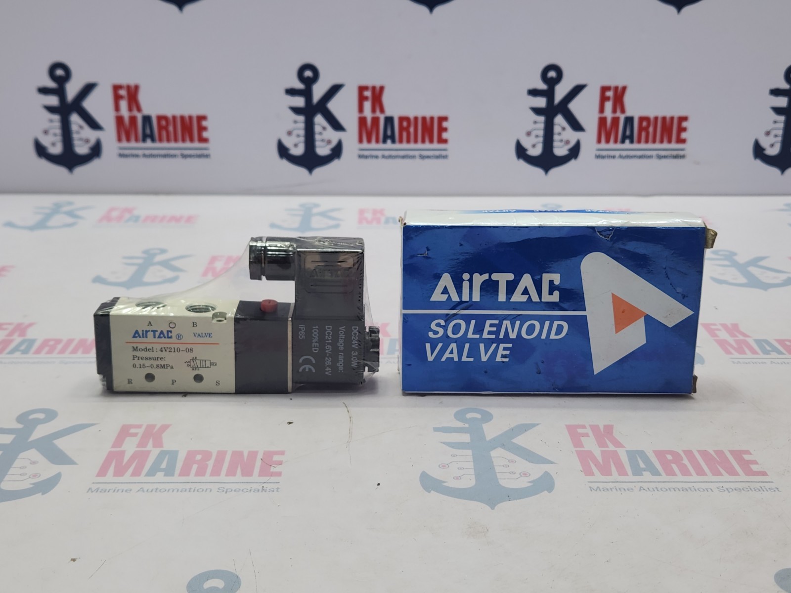AIRTAC 4V210-08 SOLENOID VALVE 0.15~0.8MPA