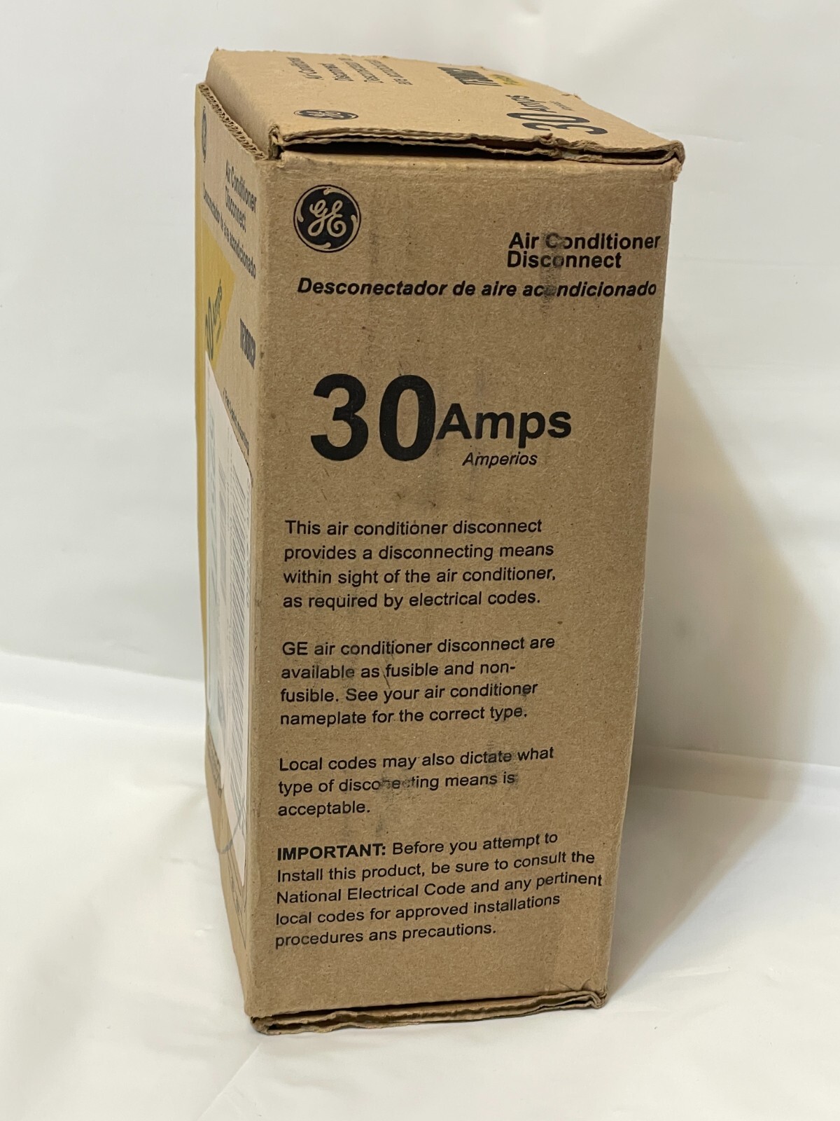 GE Energy Industrial Fusible Air Conditioner Disconnect 30 AMPS