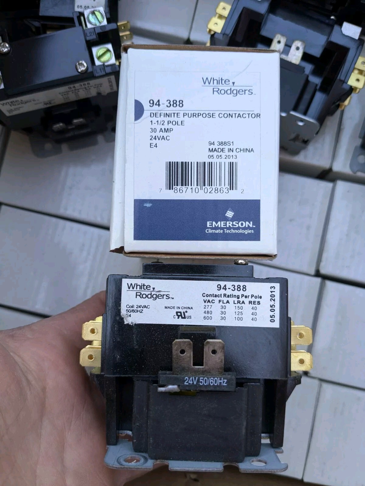 NEW IN BOX WHITE-RODGERS CONTACTOR 94-388