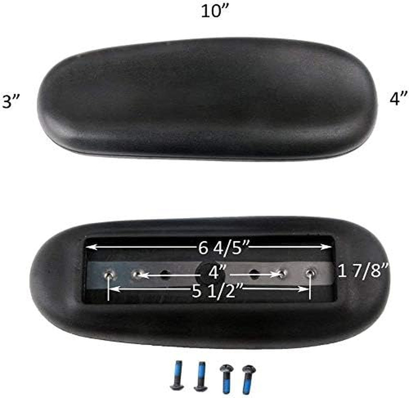 Office Chair Replacement Armrest Arm Pads Caps Univeral 4″ 5.5″ Mounting Hole 1