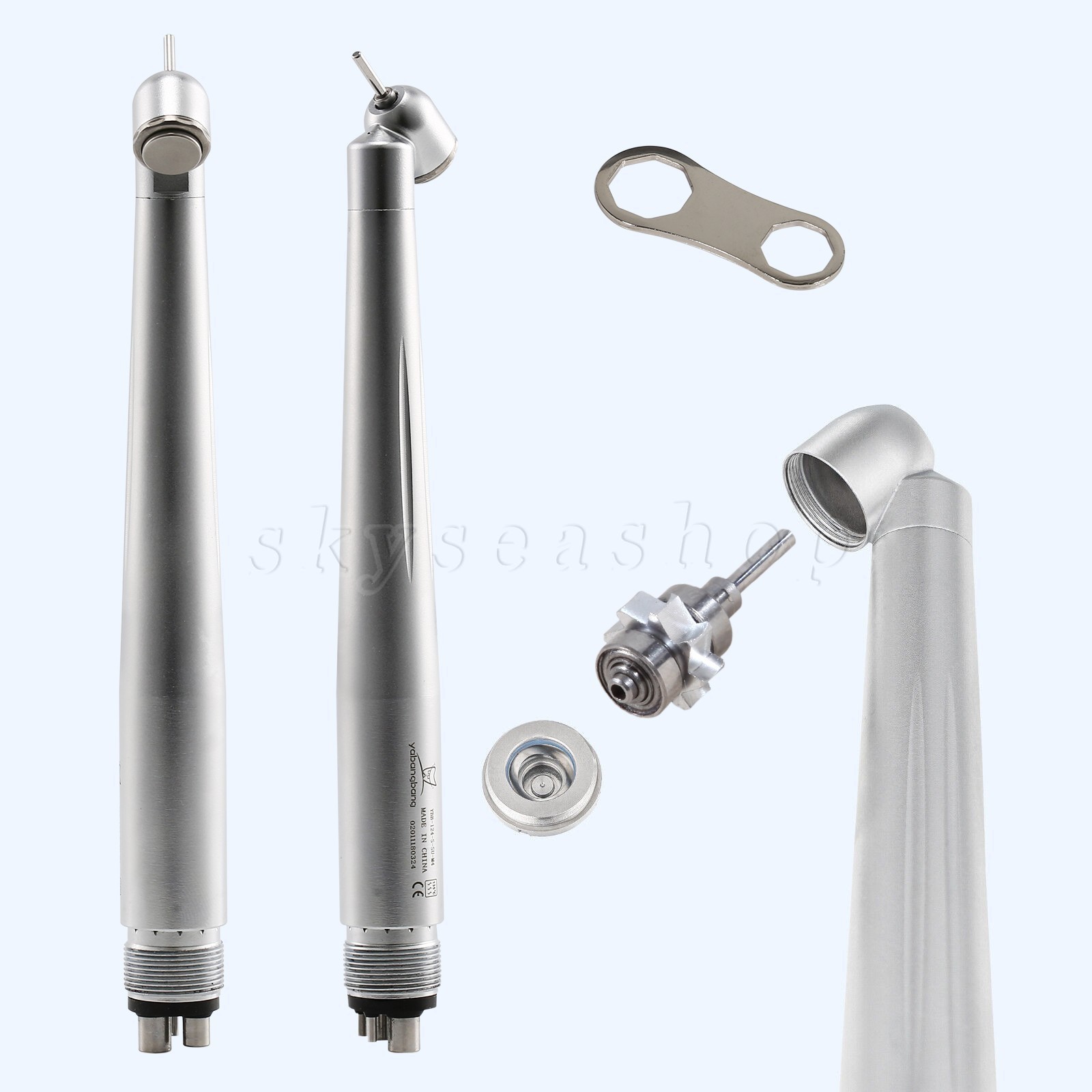 1-10 Dental Surgical Fast Handpiece 4 Hole Midwest 45 Degree Angle Rear Exhaust