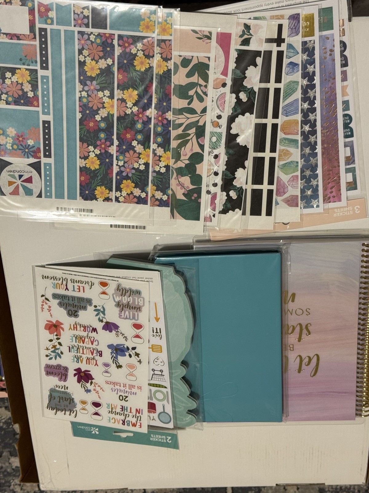 Erin Condren Life Planner Accessories, Notes, Stickers, Journals HUGE LOT NEW