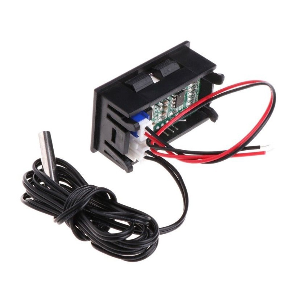 Large LCD Digital Thermometer Temperature Auto Car Meter Gauge With Probe DC 12V