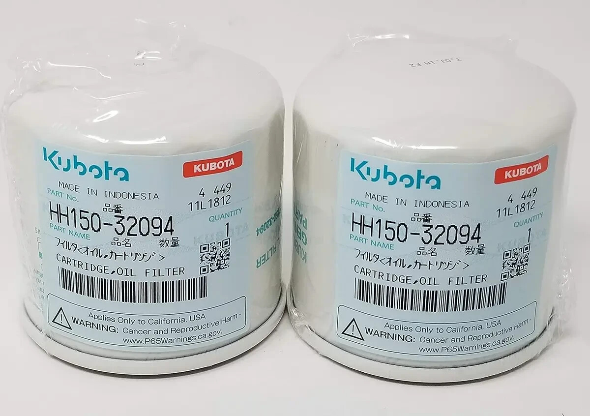 Genuine OEM Kubota HH150-32094 Oil Filter – 2 PACK