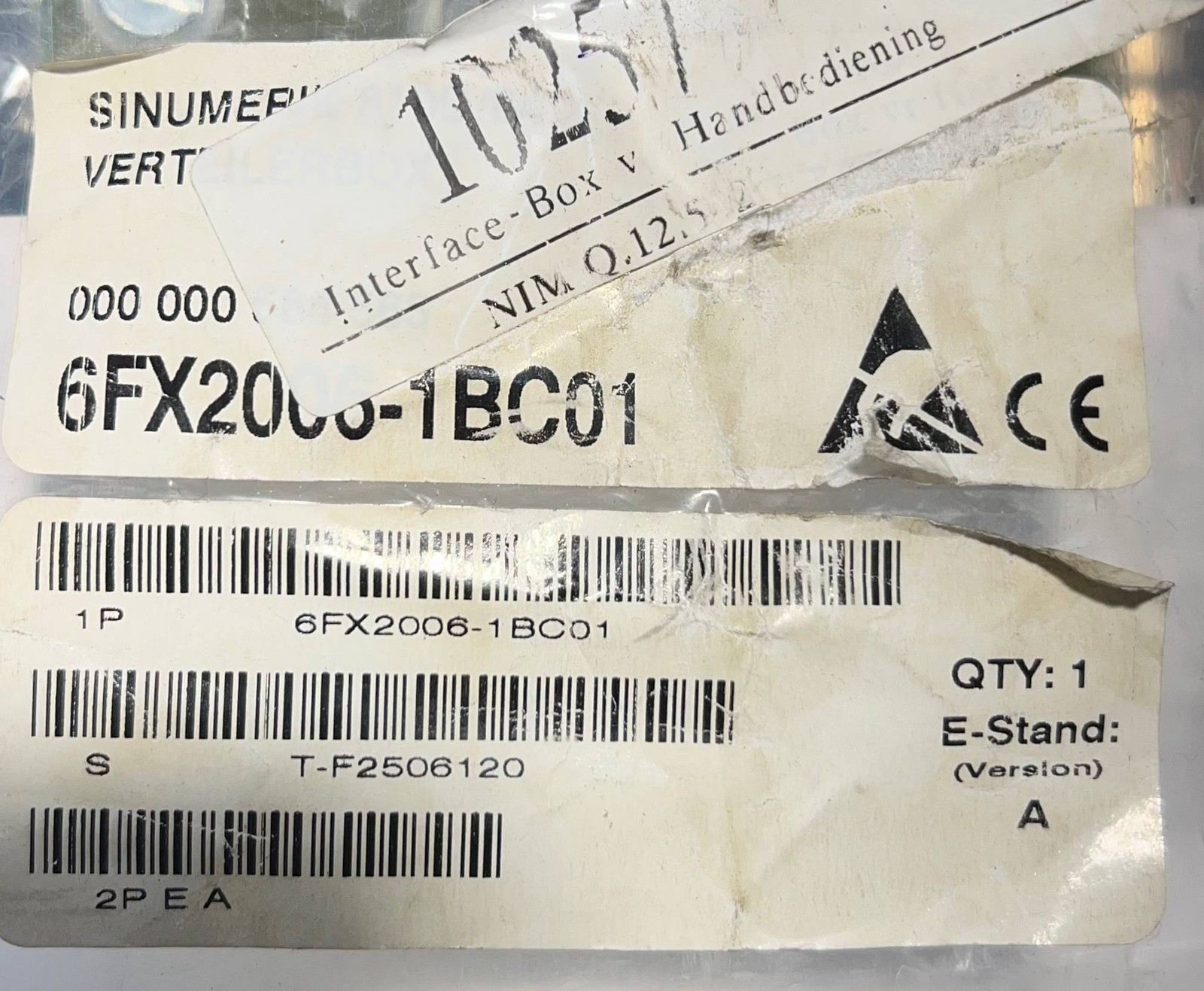 SIEMENS 6FX2006-1BC01 Verteilerbox DC 24V – New in box