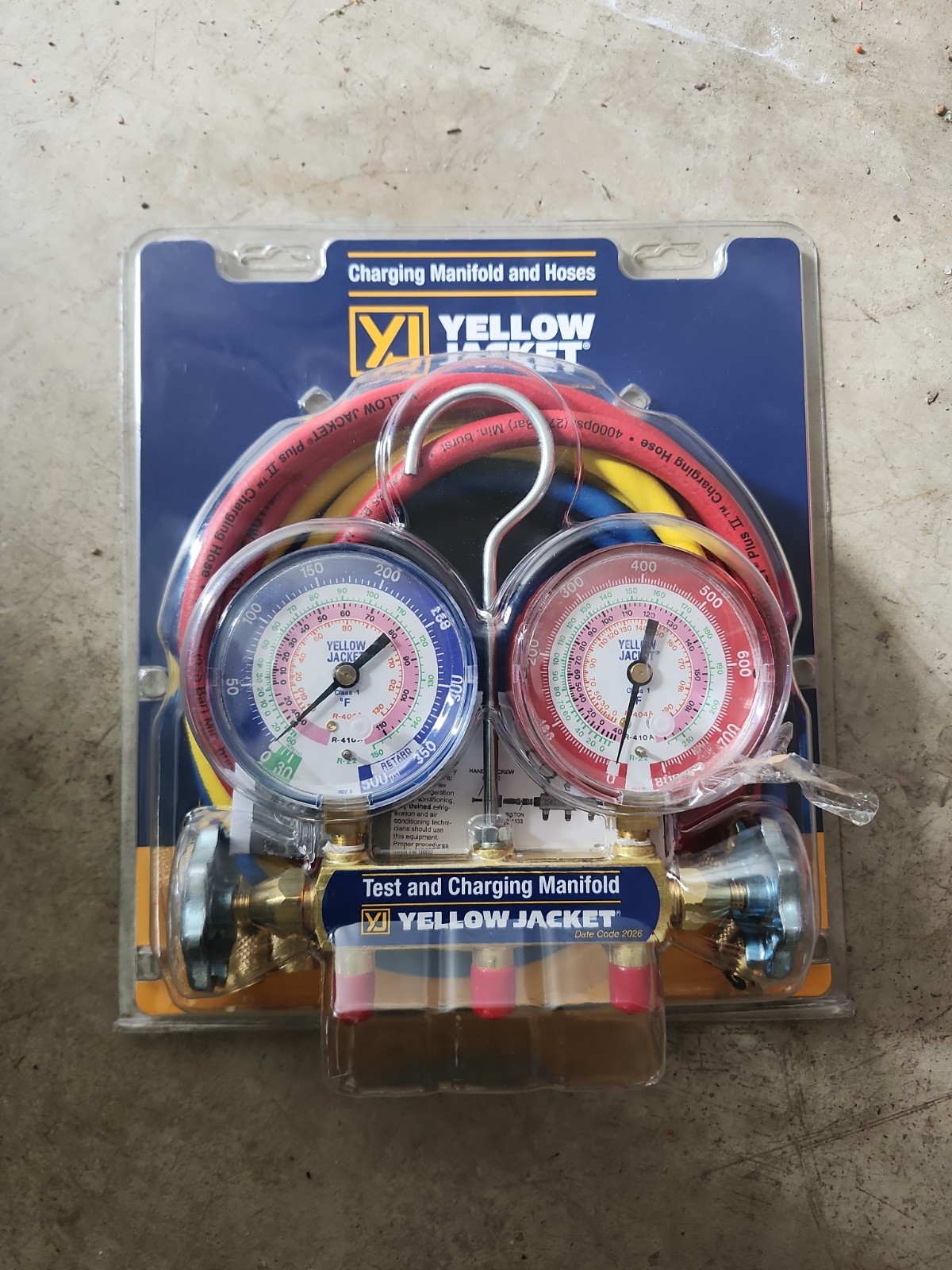 Yellow Jacket 42006 Refrigerant Manifold R134A, R22, and R404A with 60″ RYB…