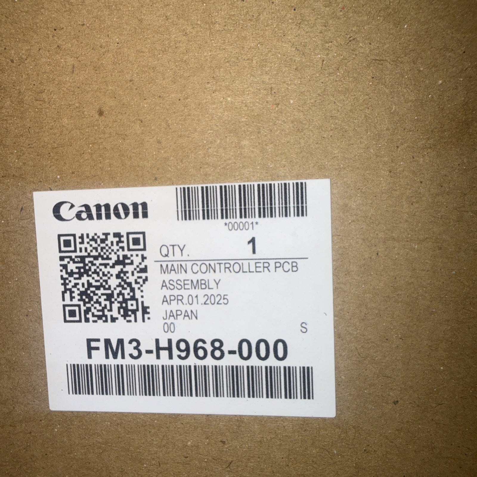 Canon Main Controller PCB Assembly FM3-H968-000 OEM Genuine New (L5)