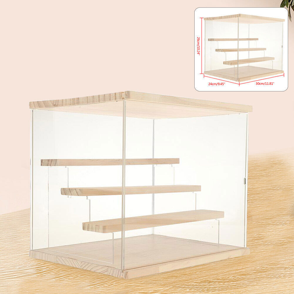 4-Tier Large Acrylic Display Case Dustproof Box for Collectibles Action Figures