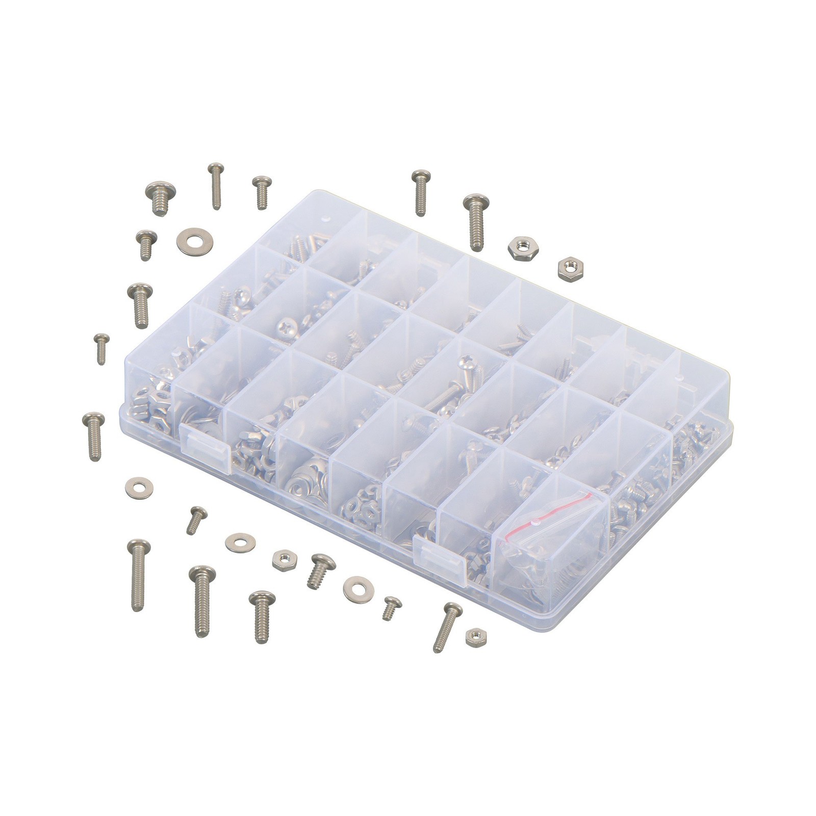 710pieces Machine Screw Assortment Assorted Nuts Bolts and Flat Washers Kit