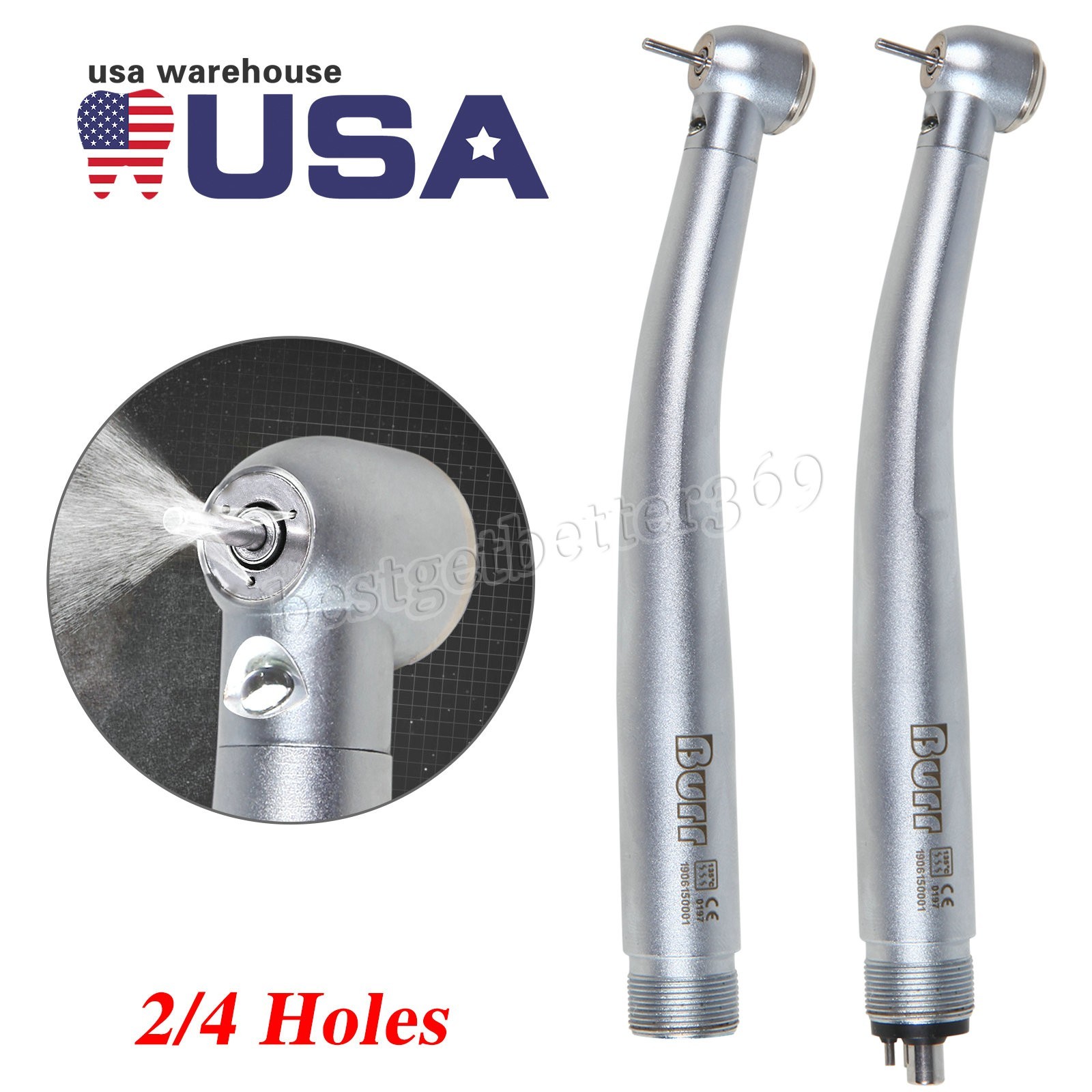Dental Fiber Optic LED E-generator high speed handpiece 4HOLE/2HOLE NSK Style