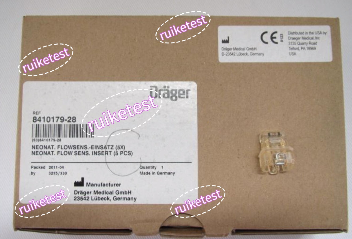 1box 5pcs Original Drager BabyLog8000 Pediatric Flow Sensor 8410179