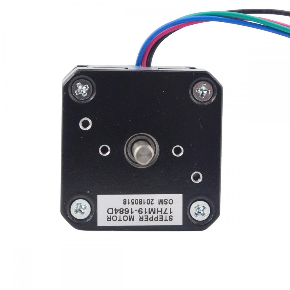 STEPPERONLINE Nema17 Dual Shaft Bipolar Stepper Motor 0.9deg 44Ncm 1.68A 4 wires
