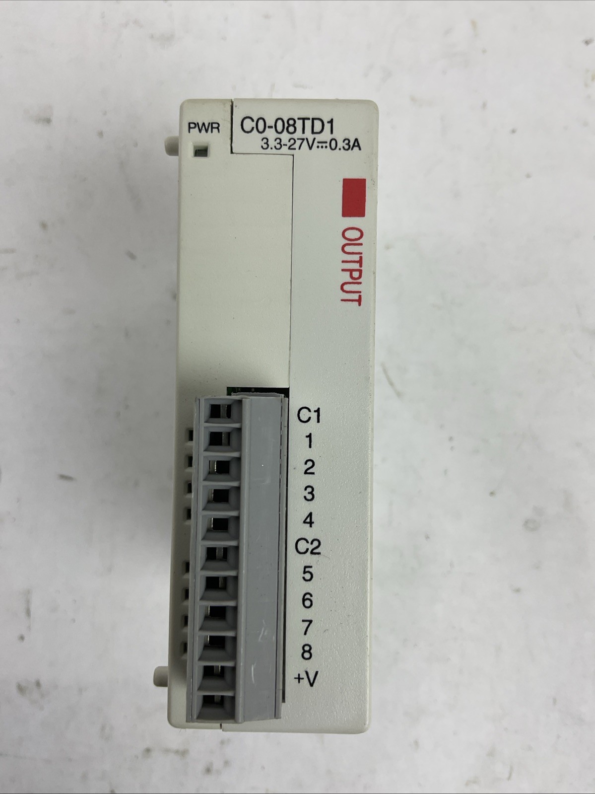 AUTOMATIONDIRECT C0-08TD1 OUTPUT MODULE 3.3-27VDC 0.3A/pt