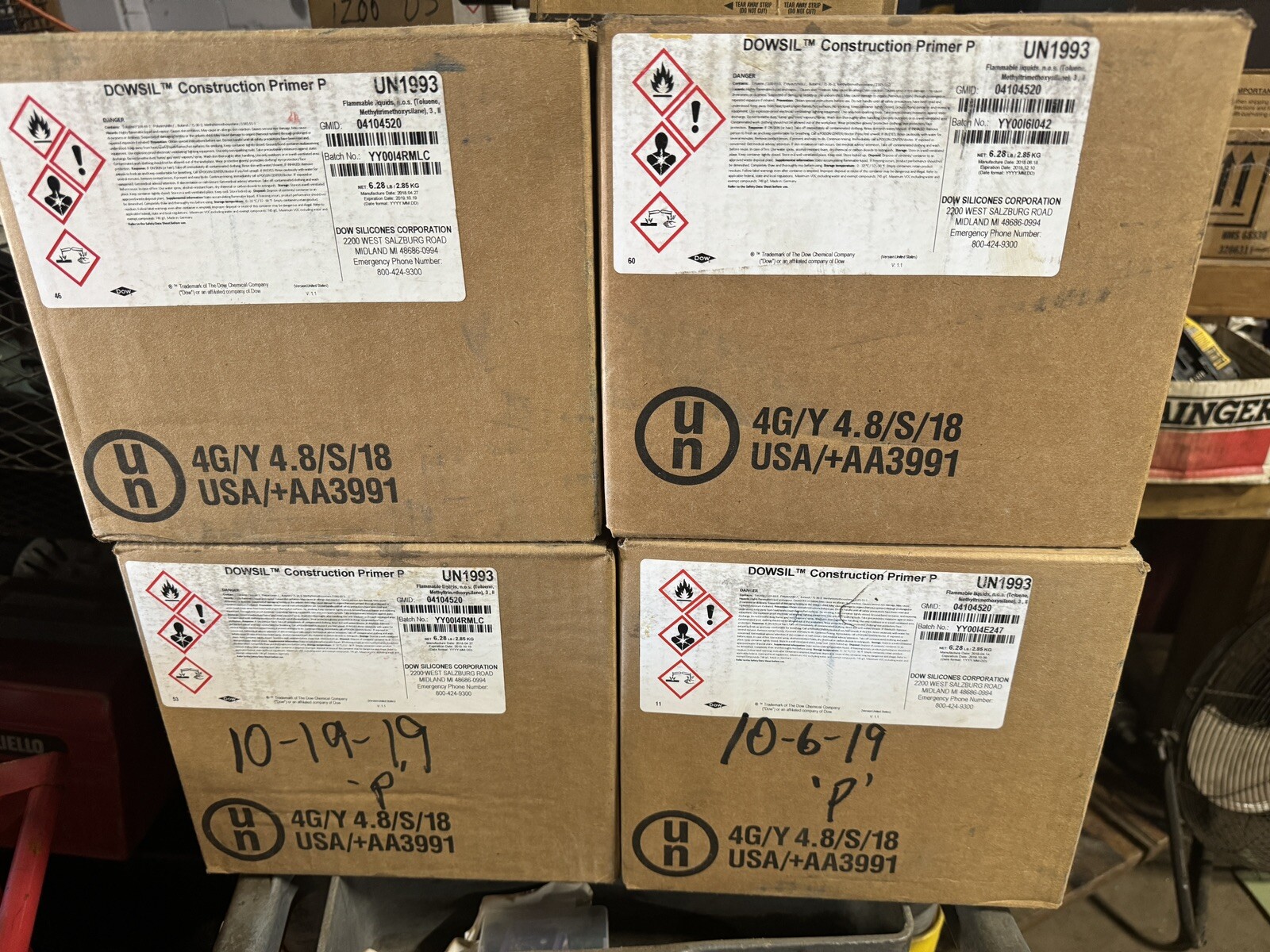 Dowsil Construction Primer P (case 6 Cans ) 6.28 Lb 2.85 Kg Un1993 Exp 2019