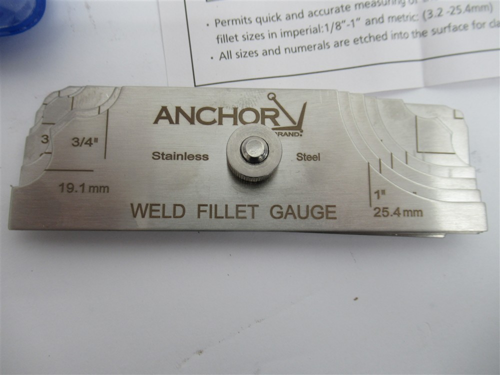 Anchor NFG-7 , Weld Fillet Gauge