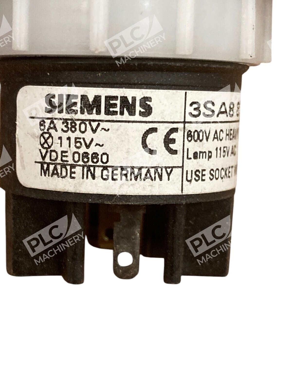 Siemens 6A 380V 115V 600V AC Heavy Duty Lamp On/Off Button 3SA8810-0CB01